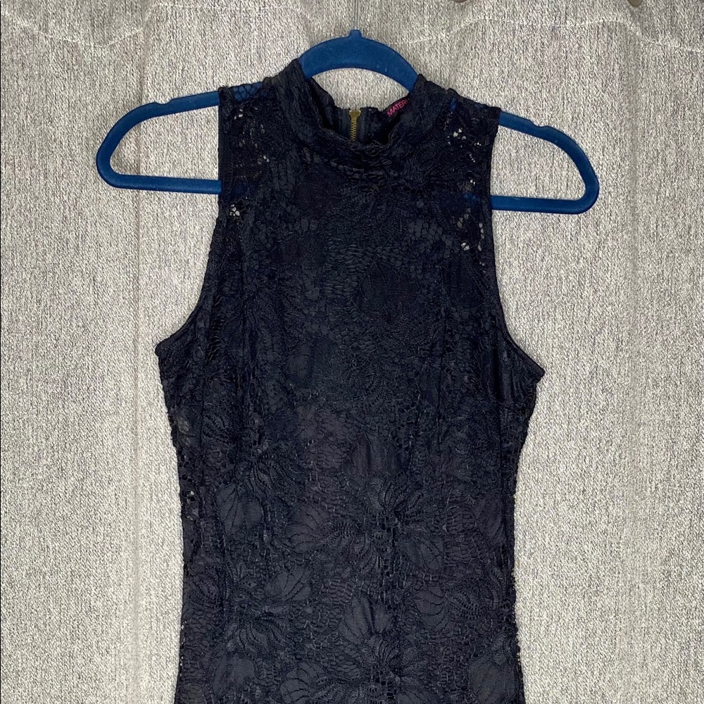 Black lace dress
